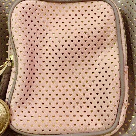 [SOLD] Betsey J. Two-Tone Hearts Mini Backpack - Picture 9 of 12